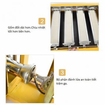 Bếp nướng gas ETON ET-K288 (8 đầu đốt cỡ lớn)