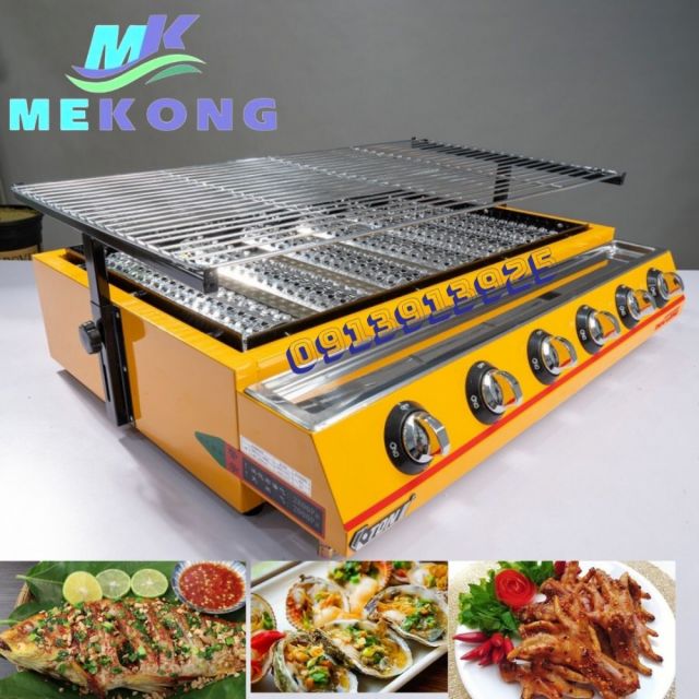Bếp nướng gas ETON ET-K333 (6 đầu đốt cỡ lớn)