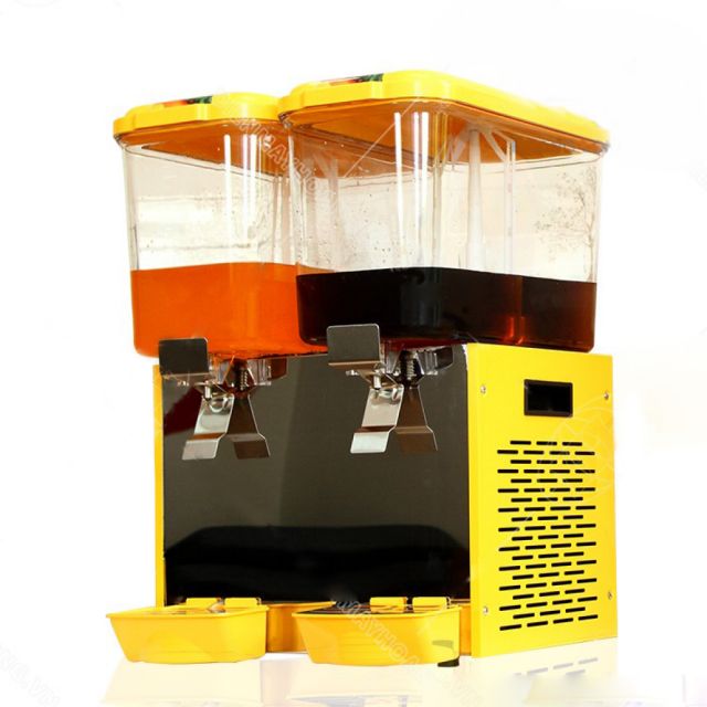 Máy làm mát nước trái cây 2 ngăn dạng xoay